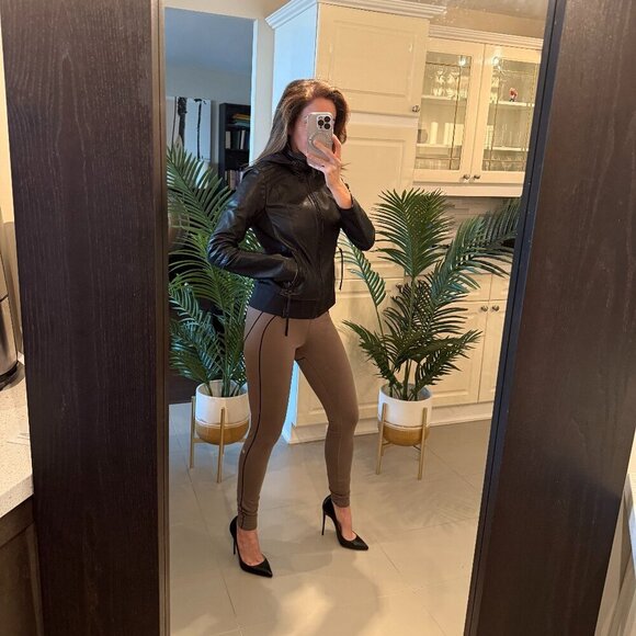 Classic Black Leather Jacket,  Rudsak, US S - Picture 3 of 7